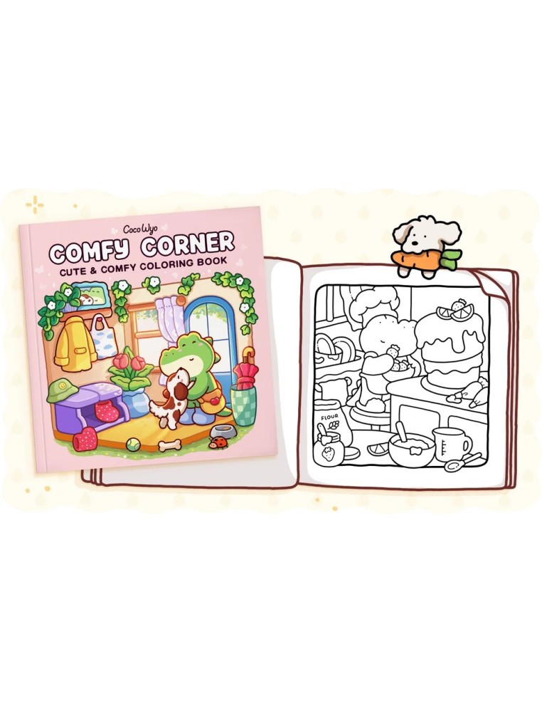 Coco Wyo Comfy Corner Colouring Book - PREORDER