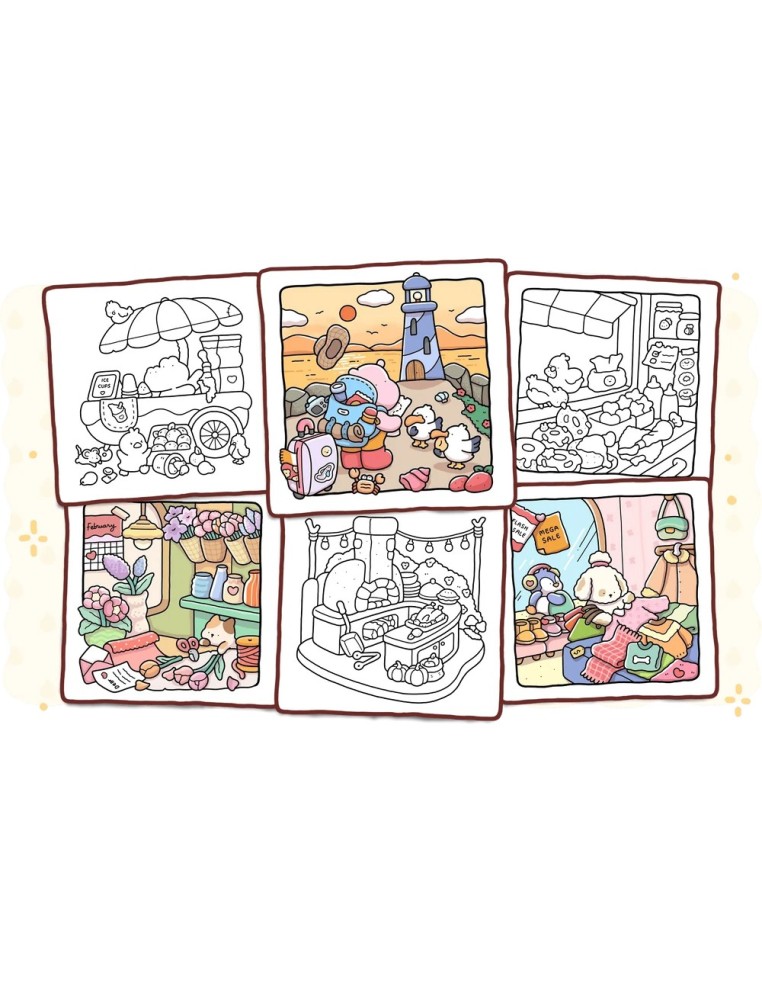 Coco Wyo Comfy Corner Colouring Book - PREORDER