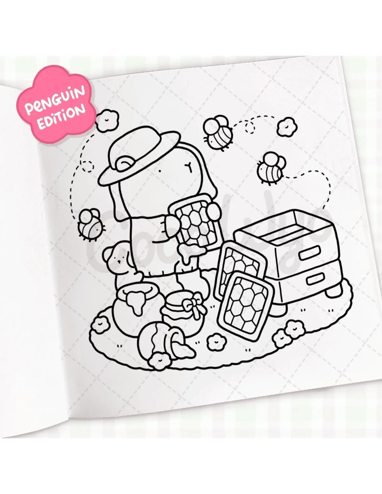 Coco Wyo Cozy Capybara Colouring Book - PREORDER