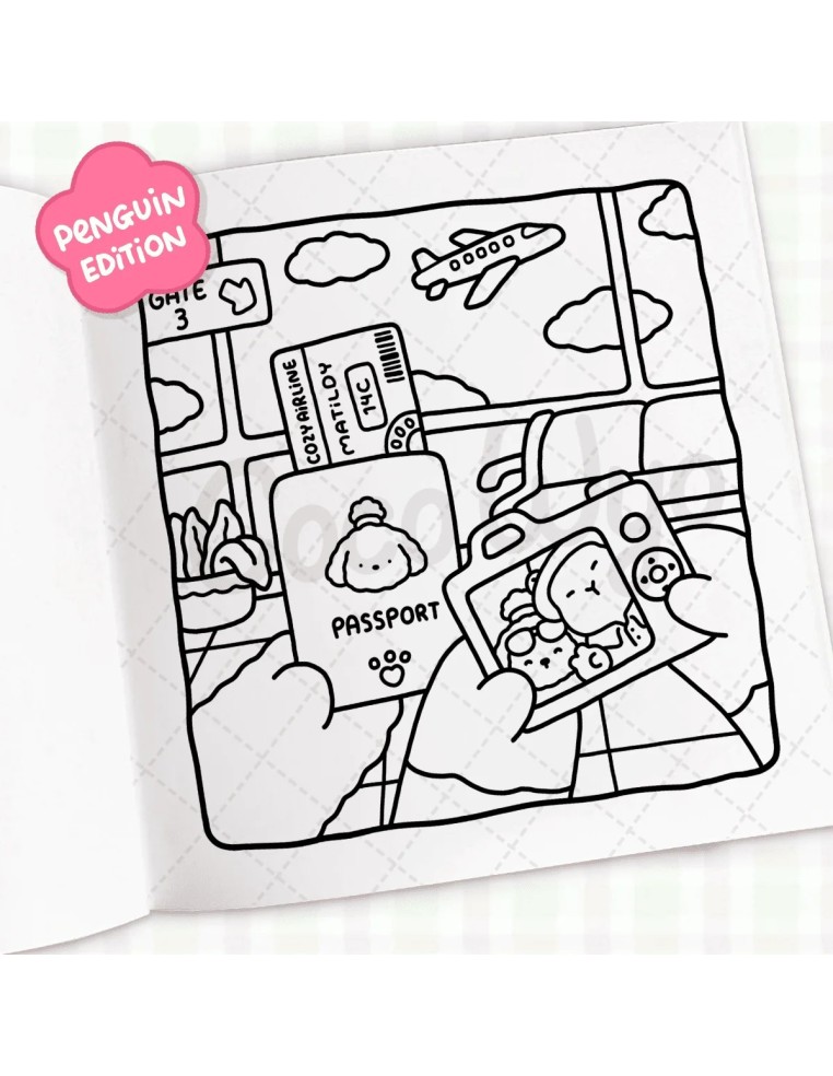 Coco Wyo Cozy Capybara Colouring Book - PREORDER