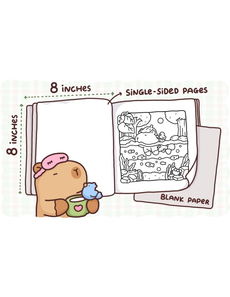 Coco Wyo Cozy Capybara Colouring Book - PREORDER