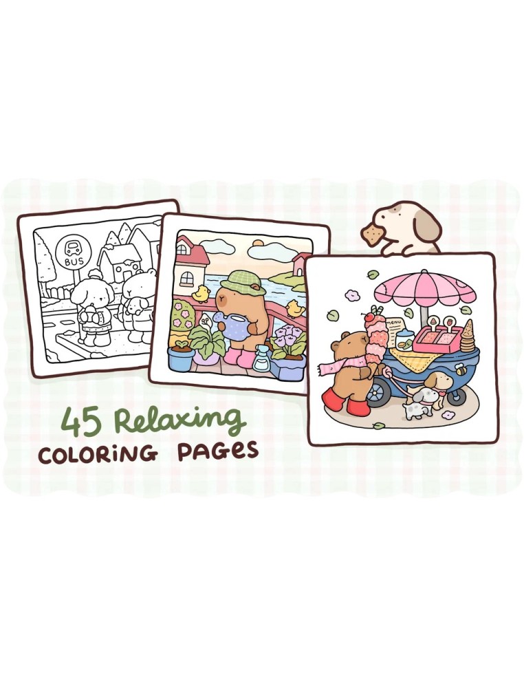 Coco Wyo Cozy Capybara Colouring Book - PREORDER