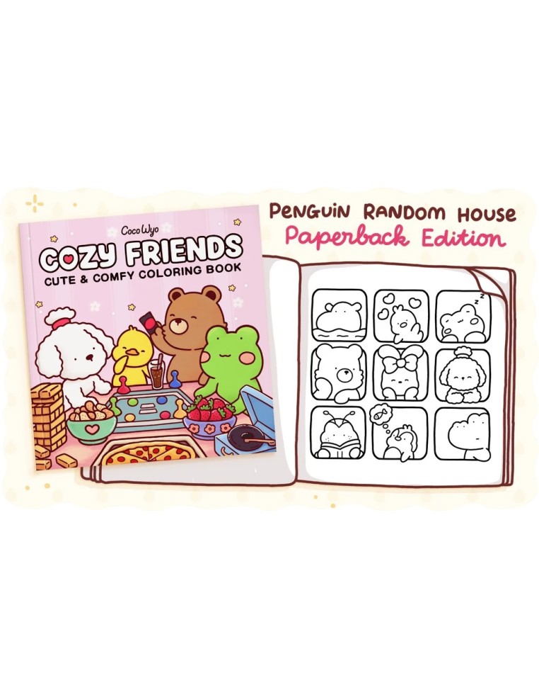 Coco Wyo Cozy Friends Colouring Book - PREORDER