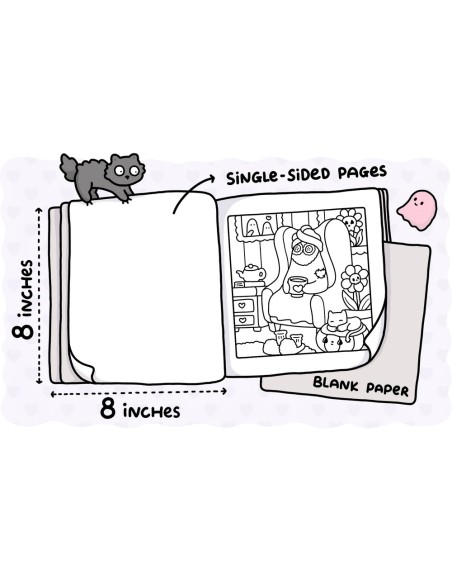 Coco Wyo Spooky Cutie Colouring Book - PREORDER