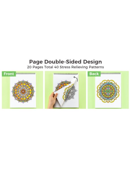 Ohuhu Double Sided Bleedproof Colouring Book for Alcohol Markers - My Simple Pleasure