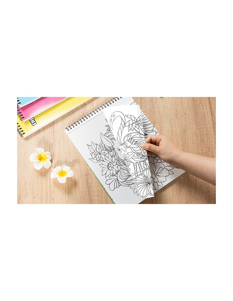 Ohuhu Double Sided Bleedproof Colouring Book for Alcohol Markers - Mandala & Animals