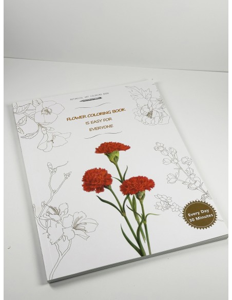 Botanical Flower Colouring Book