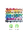 Ohuhu Honolulu Dual Tips Alcohol Art Markers - 120 Colours, Brush and Chisel (Updated Packaging)