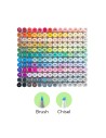 Ohuhu Honolulu Dual Tips Alcohol Art Markers - 168 Colours, Brush and Chisel