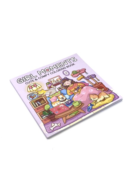 Girl Moments - Cute & Comfy Colouring Book