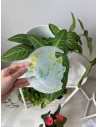 Soft Glow Suncatcher Sticker, Reusable - Whispers of the Moon: Lush Garden