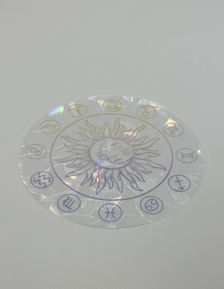 Soft Glow Suncatcher Sticker, Reusable - Celestial Balance: Zodiac