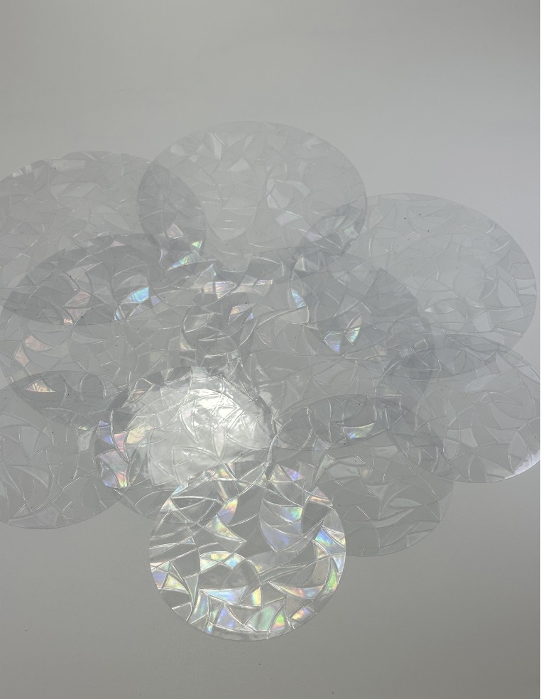 Soft Glow Suncatcher Sticker, Reusable - 16 piece Set: Circles